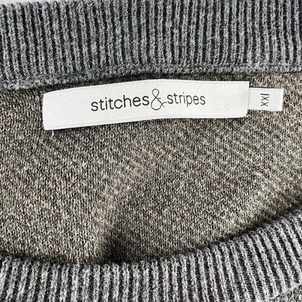 Stiches and Stripes Sweater Women's‎ size XXL Camouflage Pullover Cotton Viscose